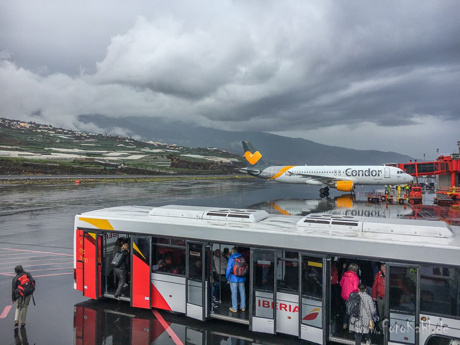 La Palma - Wolkige Ankunft auf dem Aeroporto ;o)