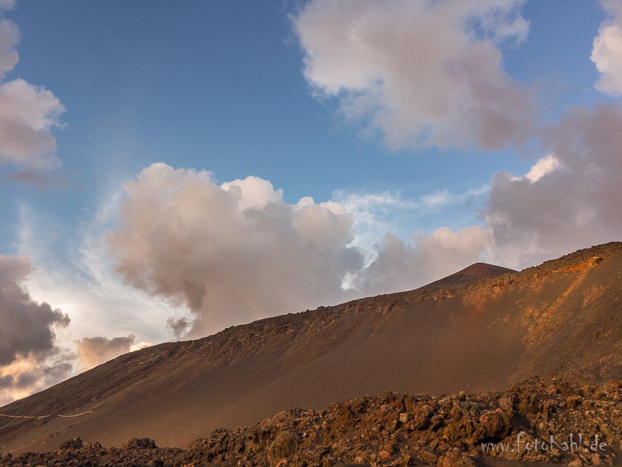 La Palma - Vulkanhänge im Abendlicht