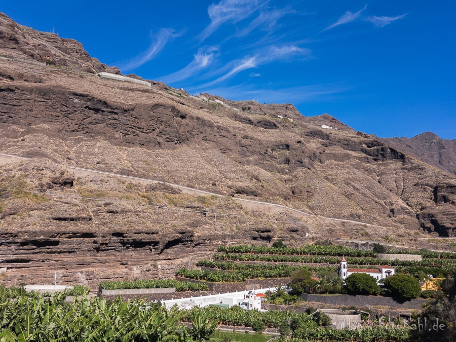 La Palma - Blick zur Ermita de la Angustias