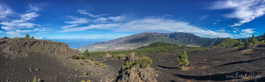 La Palma - Auf den Weg zur Vulcanroute Mirador Astronomico del Llano del Jable