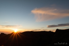 La Palma - Sonnenuntergang am Mirador Caldera de Taburiente