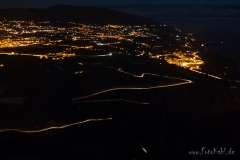 La Palma - Blick vom Mirador el Time Richtung Los Llanos und Tazacorte