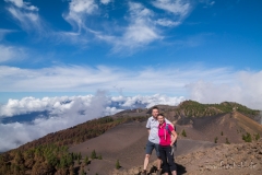La Palma - Krater mit Paar.