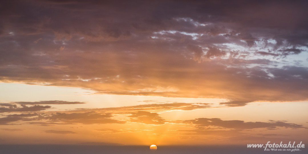 Sonnenuntergang.