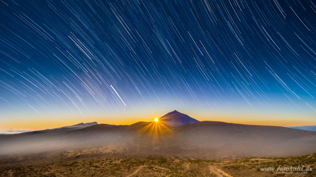 Sonnenuntergang im Teide Nationalpark